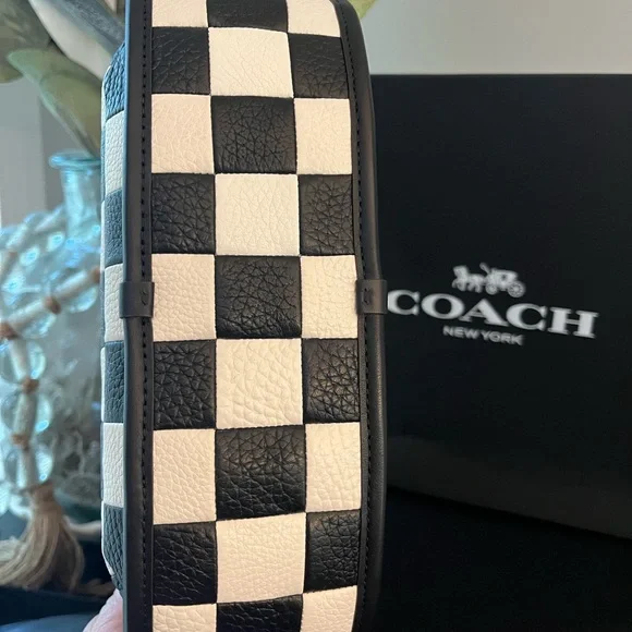 Coachtopia Ergo Bag Checkerboard with Wavy Zip Card Case In Coachtopia Leather - Picture 7 of 17